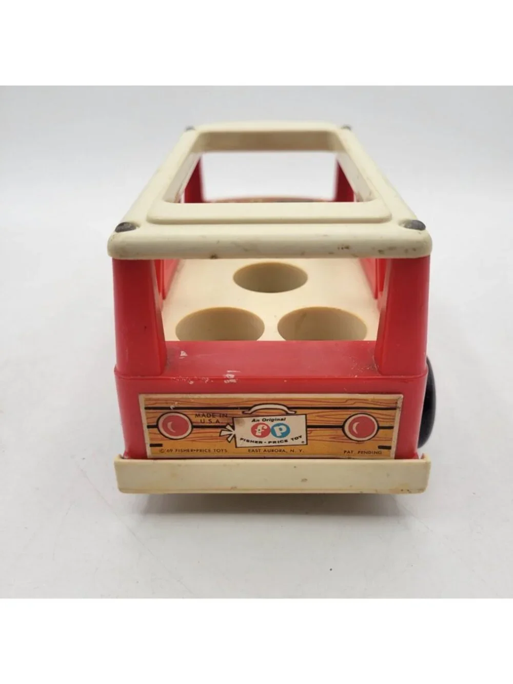 Fisher Price Play Family Lot of Vehicles - Mini Bus, Fire & Mail, Jet Fuel Cart